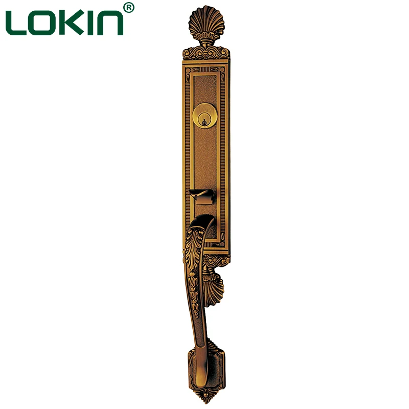 Luxury Entrance Front Door Grip Handle Set Lock For Wood Doors Buy