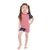 baby clothes starts print red white bar baby clothing sets