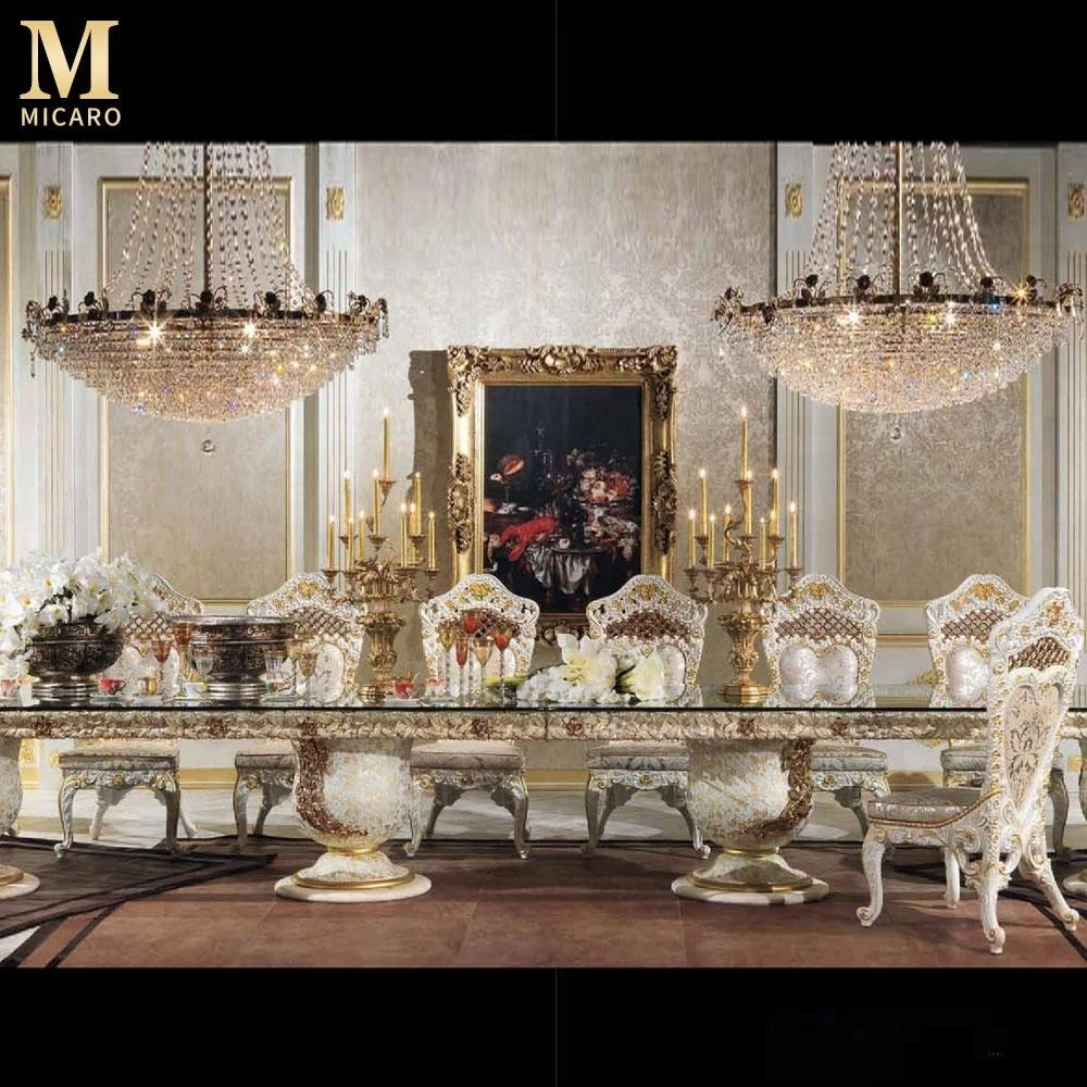 6 M Luar Biasa Desain Italia Baroque Ruang Makan Furniture Royal