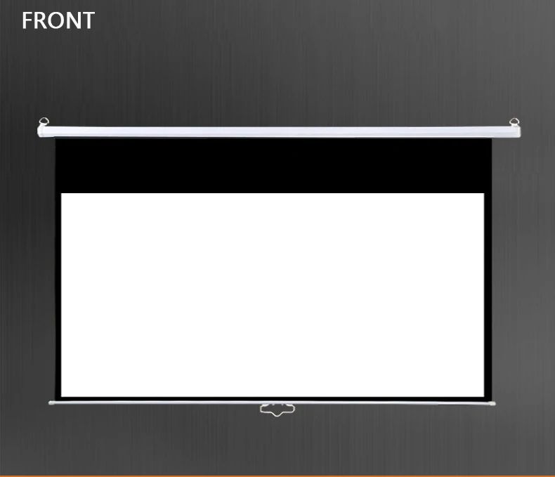 wall mount pull down manual projection screen
