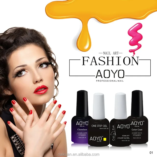 CAIXUAN Led&UV Soak off Nail Gel factory Professional Color Gel Polish