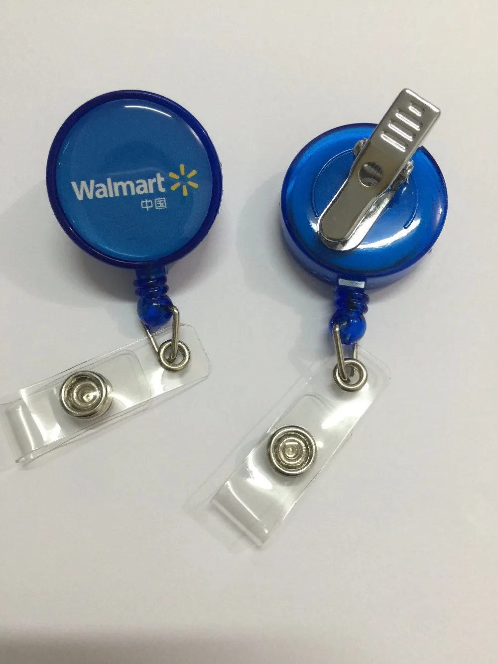 Retractable Badge Holder With Epoxy Sticker Logo For Walmart Buy