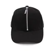 Summer Hip Hop Punk Baseball Caps Unisex Mens Womens Casual Solid Color Cotton Gorras Snapback Cap Hats Zipper Cap