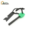 Glow in the Dark Handle Fire Starter/Fire Flint/Fire Maker Steel w/50mm Ruler & 1:100,000 Map Scales Scraper OEM Orders Accepted