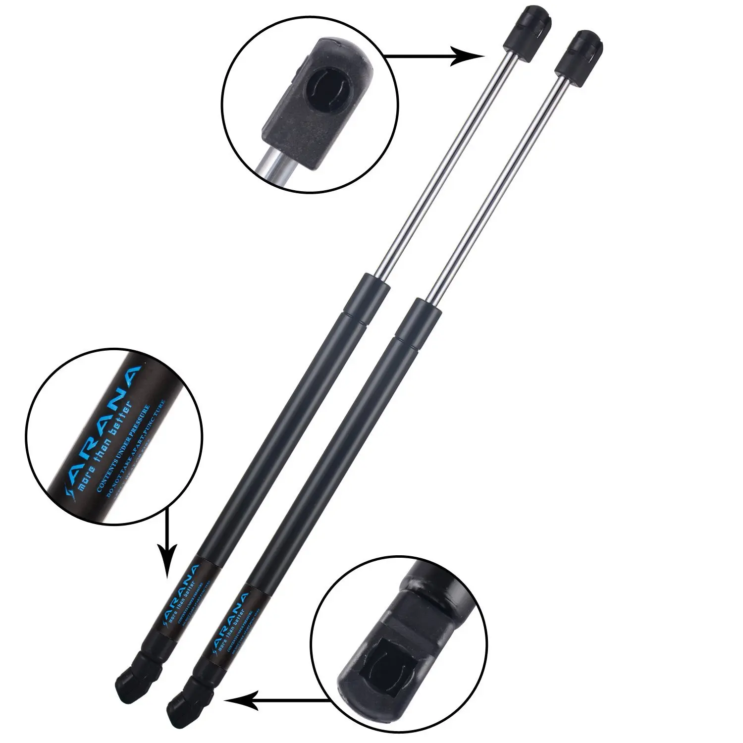 2x Rear Window Lift Supports Struts for Chevrolet GMC Oldsmobile 1995-2005 4642