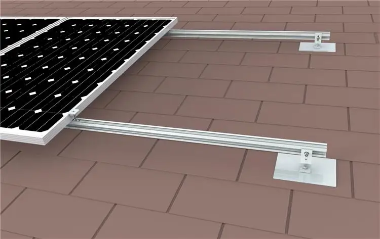 Quick Fixed Solar Mounting Support Bracket On Asphalt Concrete Roof ...