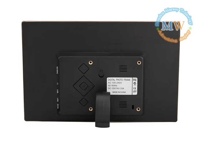 Fc Ce Rohs Manual 12V Gif Lcd Digital Photo Frame 10 Inch With Music 1080P Video Playback, View