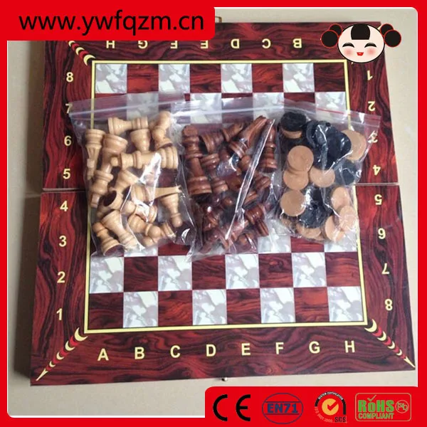 Chinesisch Holz Schach Set Xiangqi Schachbrett Denkaufgabe 