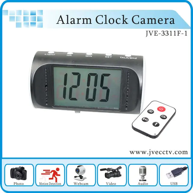 home security mini hidden Alarm Clock Camera with remote control JVE-3311F-1 home security mini hidden Alarm Clock Camera with remote control JVE-3311F-1