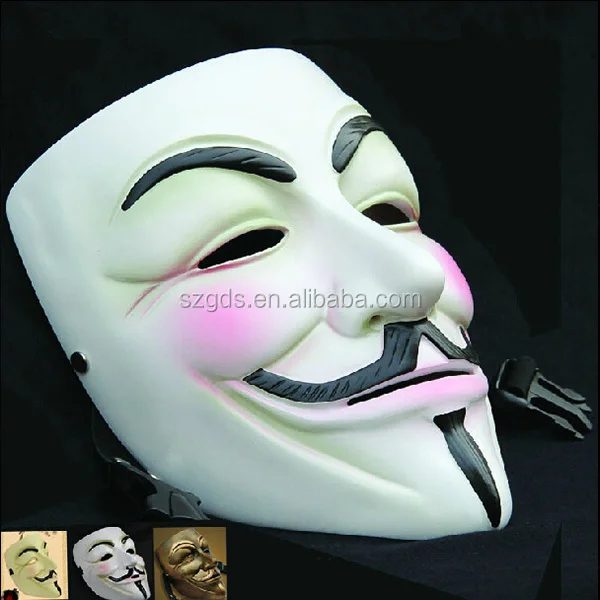 Halloween Guy Fawkes V FOR Vendetta Anonymous High Quality Resin Mask