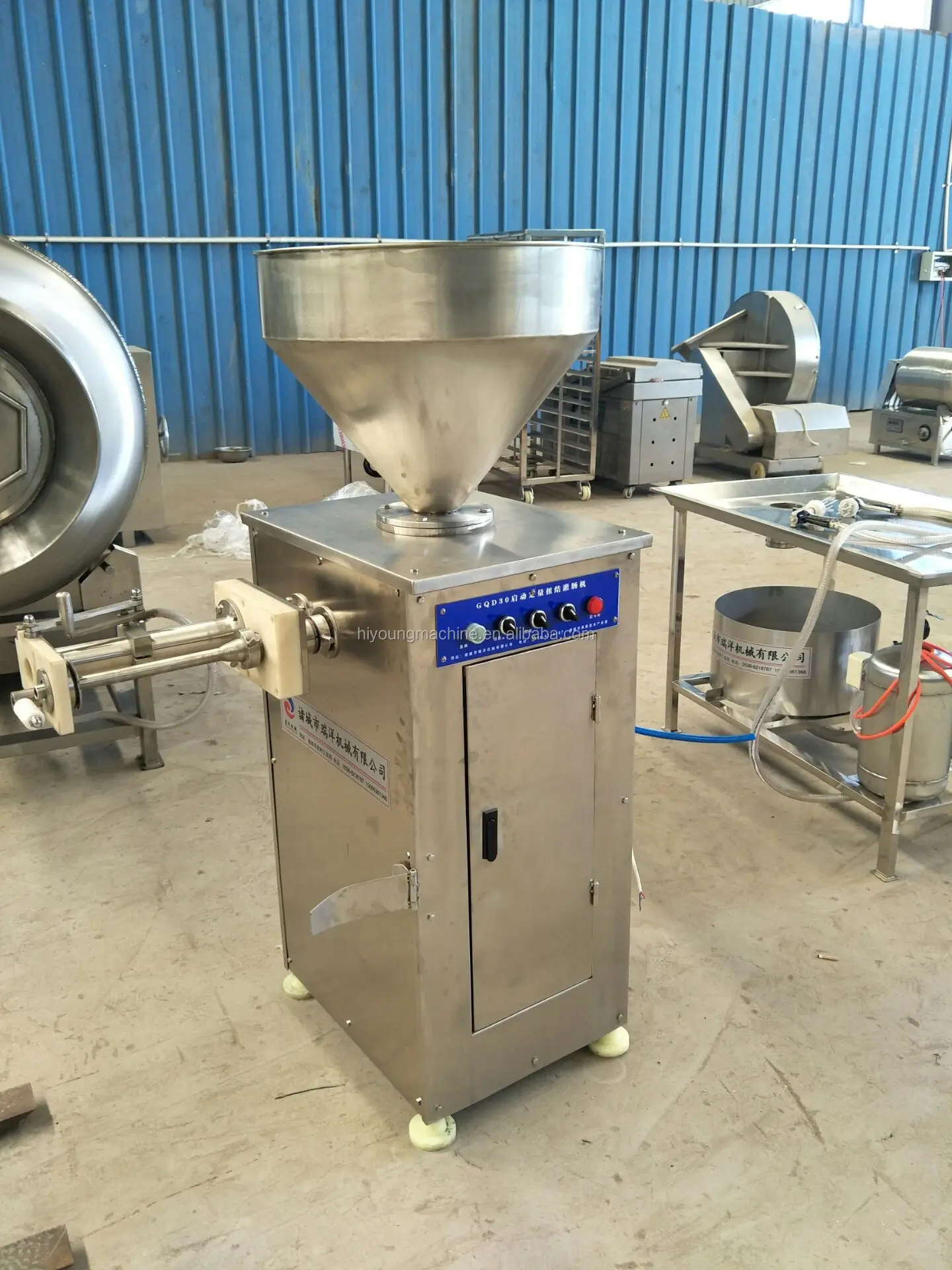 Stainless Steel Sausage Making Machine / Automatic Twisting Sausage
