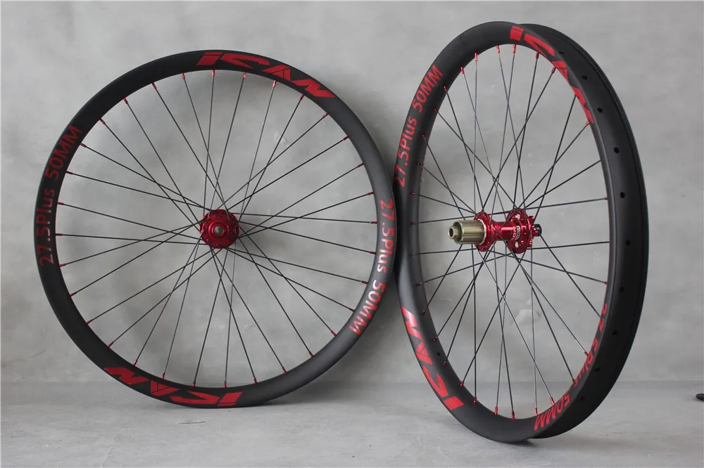 Mtb Carbon 27.5er 50mm Width Clincher Wheels 650b Bicycle Carbon Bike