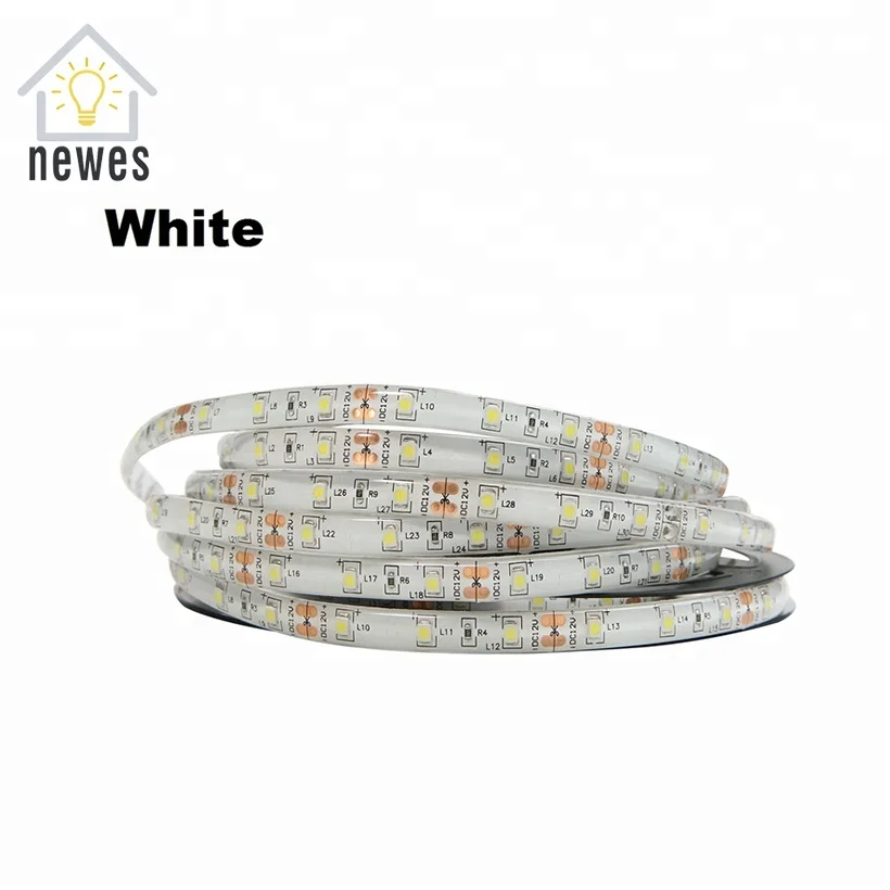 IP65 Waterproof 60 LEDs 4.8W SMD 3528 DC 24v led strip for outdoor decoration