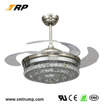 2017 New Design High Quality 4 Leaves Led Modern Fancy Crystal