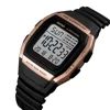 Hot Sale Skmei Brand 1278 Retro Square Digital Count Down Male Clock Luxury Fashion Waterproof Watch