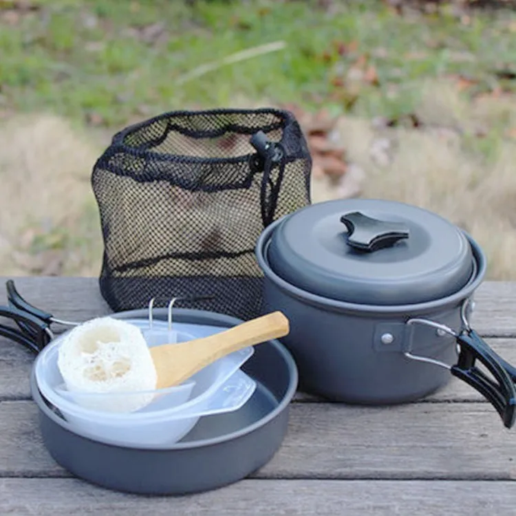 Lightweight Portable Nonstick Cookware Set Camping Cookware 2 Person Buy Travel Cooking Set