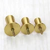 European style gold round brass material small TV cabinet drawer knobs C-0521