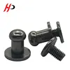 Solid Brass Ball Round Head Gunmetal Black Nail 8X5X8Mm Screwback Button Stud Screw For Diy Craft
