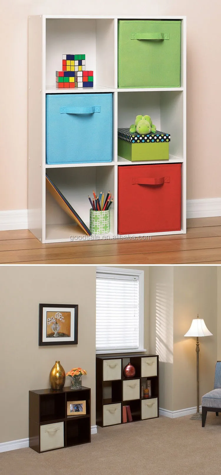 30*30*30cm Cube Foldable Storage Organizer Collapsible Storage Box With