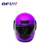 OFUN New Design Purple Safety Full Face Plastic Motorcycle Helmet