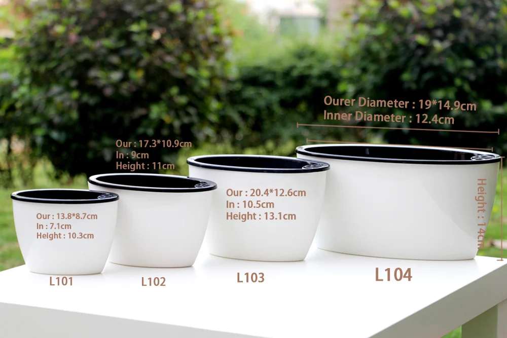 Wholesale Oem Elliptical Shape Flower Pots For Plants Buy Flower Pots For Livingroom
