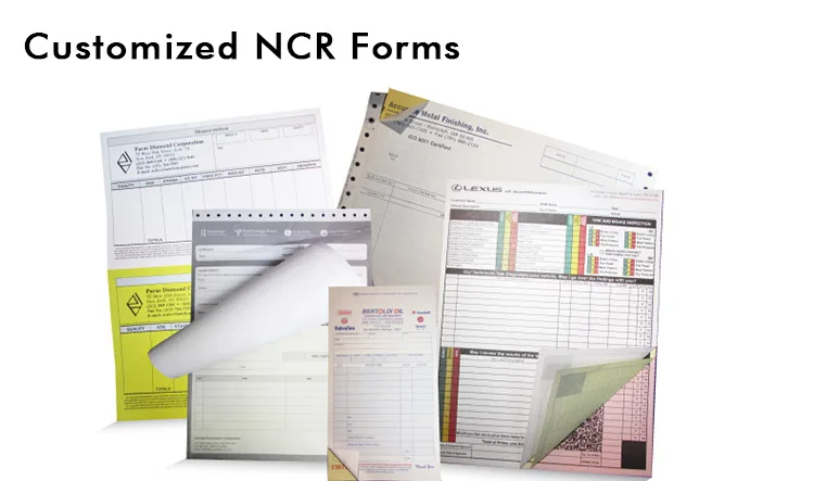  customized NCR forms book printing service