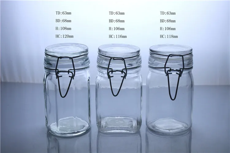 Popular Kitchen Decor Nice Glass Canisters Parfait Storage Jar,Kinler