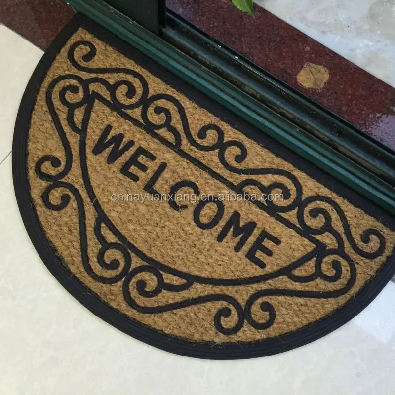 Coconut Fiber Outdoor Rubber Backed Coir Door Mats Buy Rubber