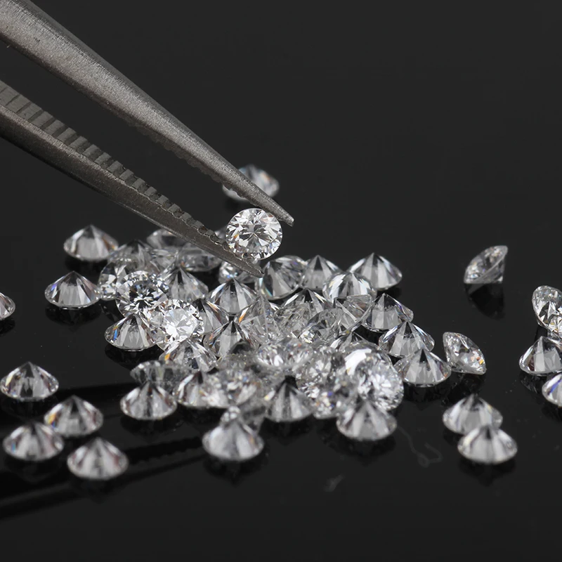 1.5mm round small size cvd diamond rough seeds well polished hpht diamond price