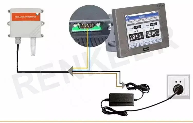 RS485 Analog 4-20mA 0-5V 0-10V Temperature transmitter/temperature and humidity sensor