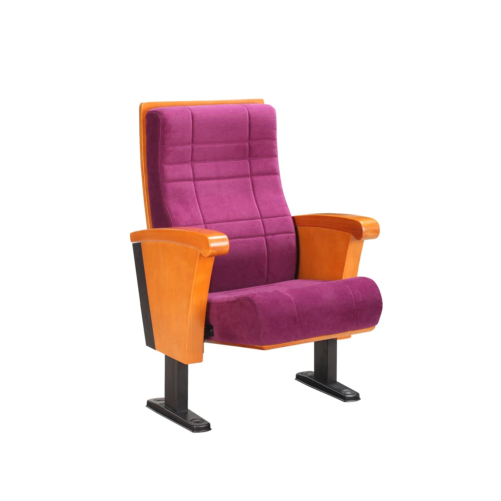 Foshan sale wood church chair auditorium seating