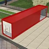 Hydraulic system 40ft shipping container coffee shop, outdoor fast food kiosk , restaurant, mobile kitchen