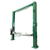 manual lock release clear floor two 2 post car lift