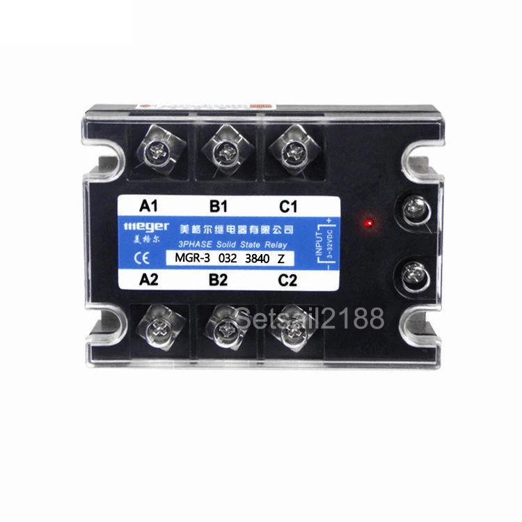 10A Solid State Relay SSR DC-AC Input 3-32V//DC Output 24-480V//AC 50//60H New