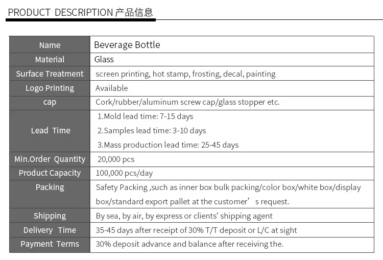 250ml french square beverage glass bottle wholesale