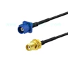 SMA female to Fakra code C male connector cable assembly