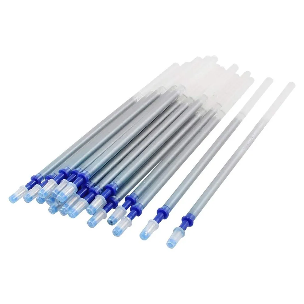 100pcs Leather Silver Line Painting Pen Silver Refill Pen White