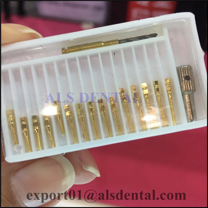 Dental Drills Link Pins Conical Screw Posts Kits Refills Plated Tapered