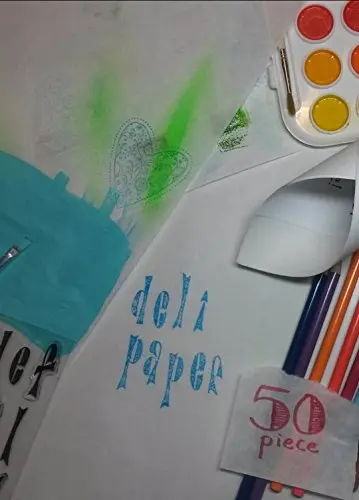 50 Sheets, 12x12 Inch Deli Paper, for Art Journal, Gelli Plate, Mixed Media, Scrapbooking