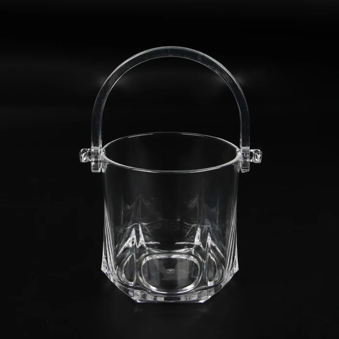 Clear Plastic Ice Bucket Mini Acrylic Ice Bucket,Not Easy To Break