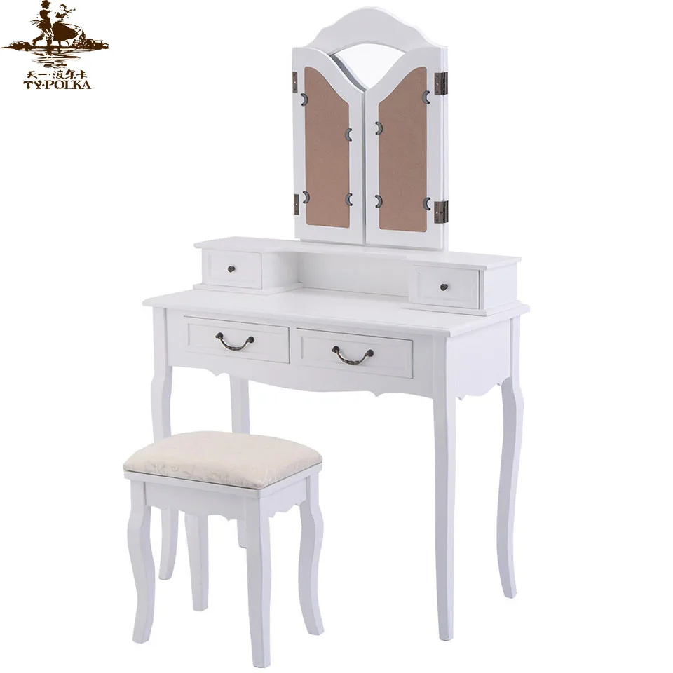 Custom Color Wooden Female Makeup Dresser With Mirror Buy Wooden