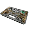 HSS solid carbide metric mm inch threading tools sets forming taps die holder wrench 40pcs