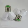 2017 Reliable Convenient E27 Base Light Lamp Bulb Socket 1 to 2 Splitter Adapter