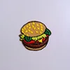 High quality Burger cute food patch embroidered patch iron on for backpack patch for children