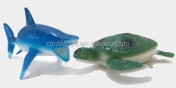 14 センチメートルゴム海洋動物ノベルティカニタコイルカ海牛サメのおもちゃ Buy サメ カニ ゴム動物 Product On Alibaba Com