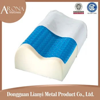 2017 Fashional Hot Sale Cool Gel Latex Memory Foam Gel Pillow