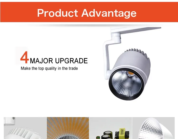 40 Watts professional dimmable led d120*h260mm led spotlight