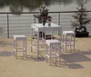 Eunice 11.11 Global Sourcing Festival 2016 Newest design outdoor white modern wine bar chair and table patio furniture