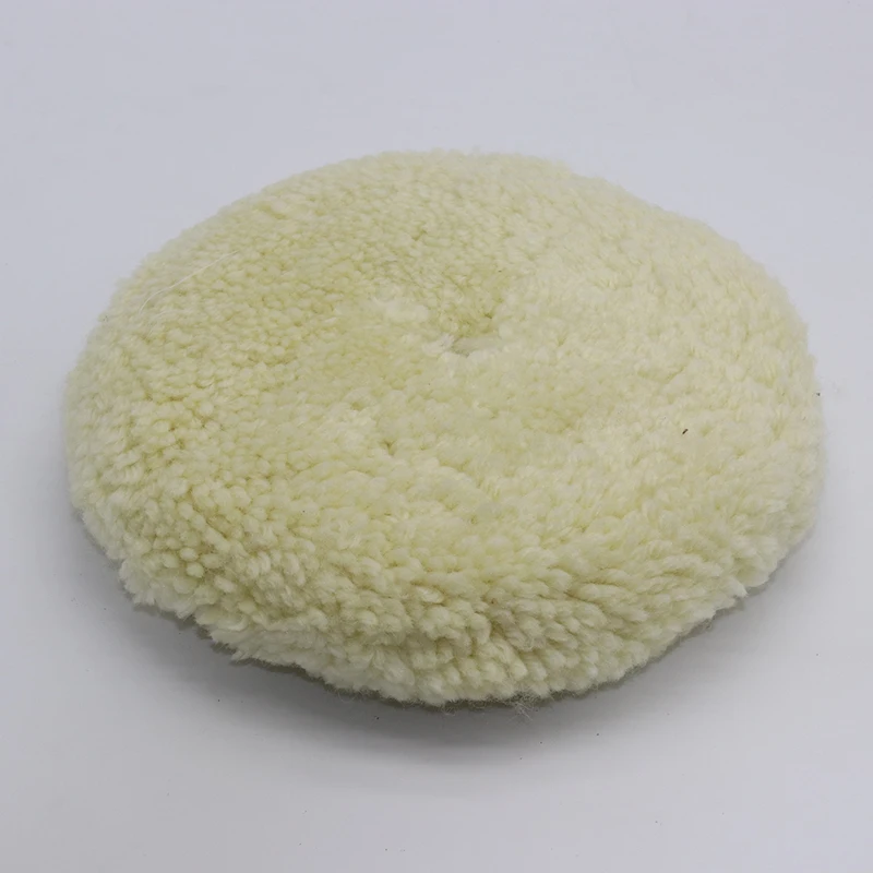 7 inch natural 100% double-sided wool Car Compound polishing pads