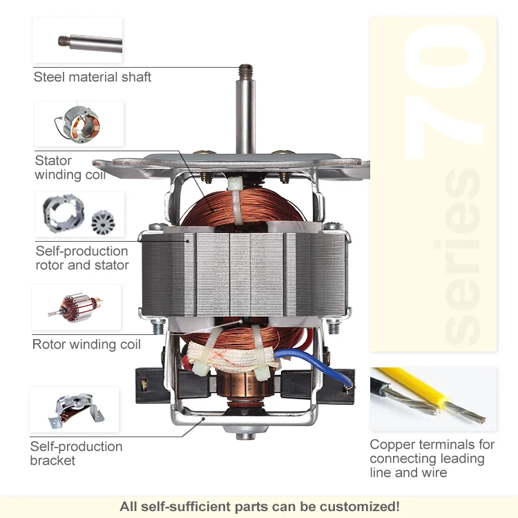 High Speed 110v 120v220v Carbon Brush Ac Universal Blender Electric